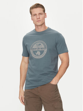 Napapijri Napapijri T-Shirt S-Bollo NP0A4I3C Blau Regular Fit