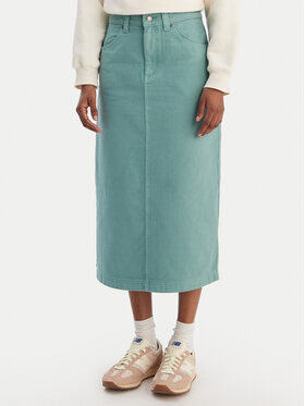 Quiksilver Quiksilver Jeans suknja Mason EQWWK03027 Tirkizna Regular Fit