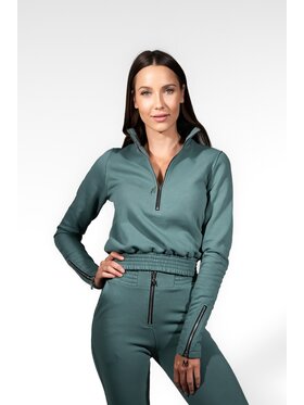 MANDRAGORA MANDRAGORA Bluza cudowronka Zielony Slim Fit