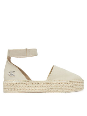 Calvin Klein Jeans Calvin Klein Jeans Espadrile Flatform Espadrille Sling Mg YW0YW01735 Bež
