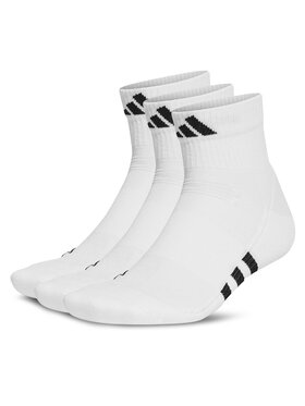 adidas adidas Zestaw 3 par niskich skarpet unisex Mid-Cut Socks 3 Pairs HT3450 Biały