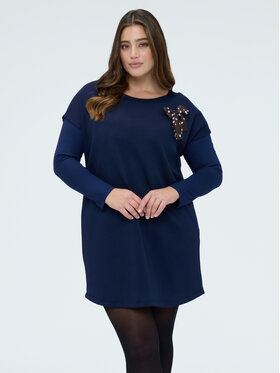 Fiorella Rubino Fiorella Rubino Sukienka codzienna 7056L001246N034 Niebieski Regular Fit