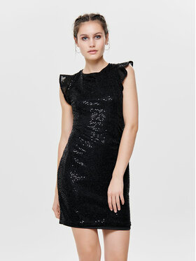 ONLY ONLY Коктейлна рокля 15164310 Черен Regular Fit