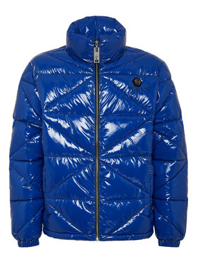 PHILIPP PLEIN PHILIPP PLEIN Vatovaná bunda 159 Modrá Regular Fit