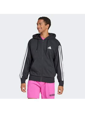 adidas adidas Džemperis Essentials 3-Stripes JD1877 Juoda Regular Fit