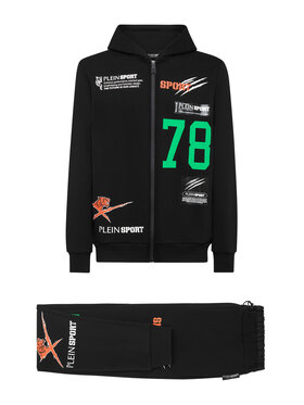 Plein Sport Plein Sport Komplet top i spodnie 15905 Czarny Regular Fit