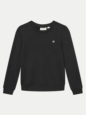 Calvin Klein Jeans Calvin Klein Jeans Majica dugih rukava Mono Mini Badge IU0IU00570 Crna Regular Fit