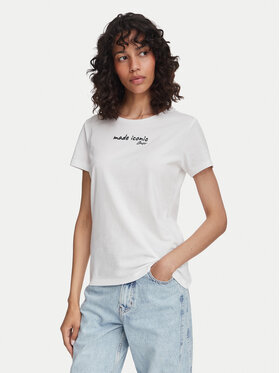 BOSS BOSS Тишърт C_Elove_5 50566827 Кремав Slim Fit