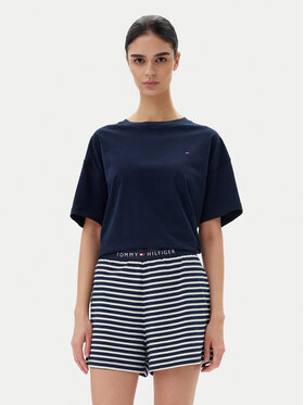 Tommy Hilfiger Tommy Hilfiger Pidžama UW0UW05760 Tamnoplava Regular Fit