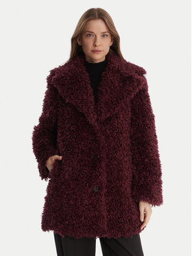 DKNY DKNY Шуба DLEMFW97 Бордовий Regular Fit