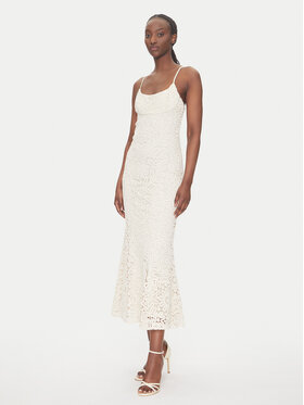 BARDOT BARDOT Rochie cocktail 57998DB6 Écru Slim Fit