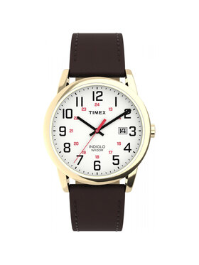 Timex Timex Zegarek TW2Y12700 Brązowy