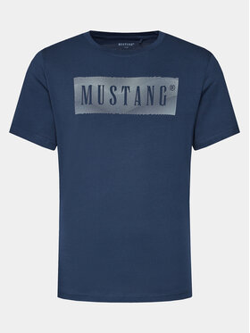 Mustang Mustang T-Shirt Austin 1014937 Granatowy Regular Fit
