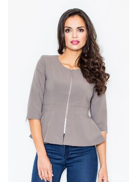 FIGL FIGL Marynarka M132 Szary Regular Fit