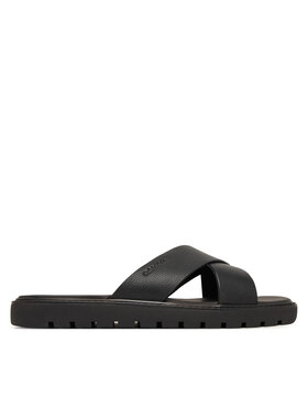 Calvin Klein Calvin Klein Iešļūcenes Sq Molded Sandal Xcross Lth HM0HM02235 Melns