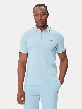 BOSS Поло Paddy 50469055 Блакитний Regular Fit