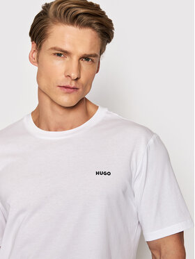 Hugo Hugo T-Shirt Dero222 50466158 Weiß Regular Fit