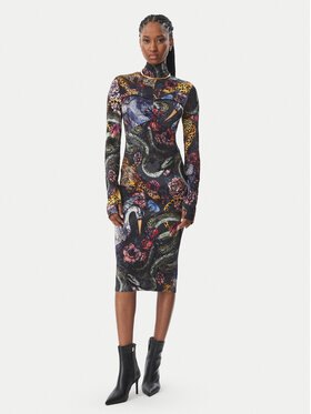 Just Cavalli Just Cavalli Cocktail obleka 81PAO942 JS566 Pisana Slim Fit