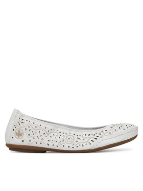 Rieker Rieker Ballerinas 41460-80 Weiß