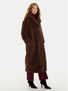 Guess Guess Кожено палто New Alina W3BL86 WF2C2 Кафяв Regular Fit
