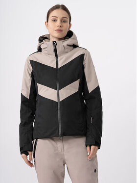 4F 4F Skijaška jakna 4FAW23TTJAF338 Bež Slim Fit