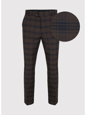 Pako Lorente Pako Lorente Spodnie garniturowe P22WP-6G-030 Brązowy Slim Fit