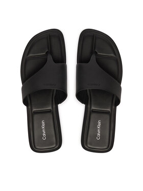 Calvin Klein Calvin Klein Žabky Leather Toe Post Sandals HW0HW02866 Čierna