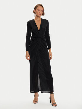 Simona Corsellini Simona Corsellini Večernja haljina A24CEAB045 Crna Slim Fit