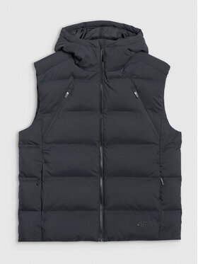 4F 4F Kamizelka URBAN COMMUTER Czarny Regular Fit