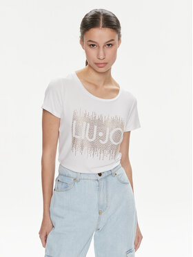 Liu Jo Liu Jo Tricou VA4154 JS360 Alb Regular Fit