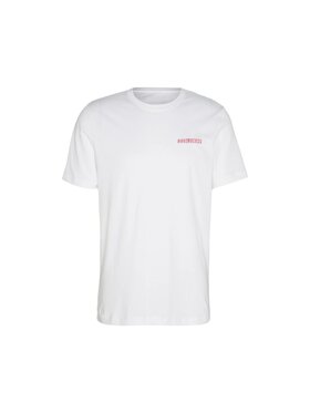 Bikkembergs Bikkembergs T-shirt T shirt - Bikkembergs - vertical stripes Bianco Regular Fit