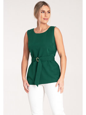FIGL FIGL Bluzka M1071 Zielony Regular Fit