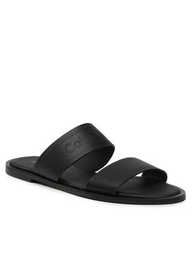 Calvin Klein Calvin Klein Natikače Almond Flat 2Bar Slide-Hf HW0HW01135 Crna