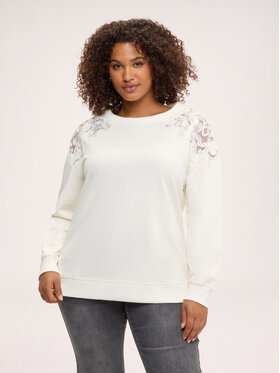 Fiorella Rubino Fiorella Rubino Bluza G869L009417N011 Biały Over Fit