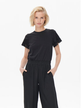ONLY ONLY Текстилни панталони 15259590 Черен Straight Fit