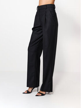 La Mania La Mania Spodnie garniturowe CULLEN Czarny Basic Fit