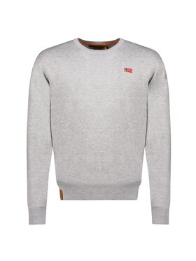 Geographical Norway Geographical Norway Bluza WY1172H/GN-Light Grey Szary Regular Fit