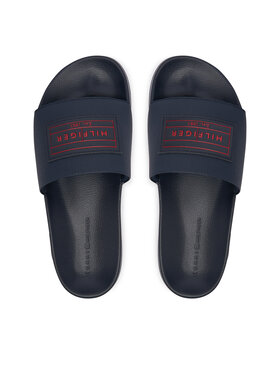 Tommy Hilfiger Tommy Hilfiger Ciabatte Patch Pool Slide FM0FM06008 Blu scuro