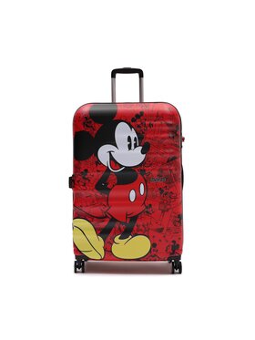 American Tourister American Tourister Duża Twarda Walizka Wavebreaker Disney 85673-6976-1CNU Czerwony
