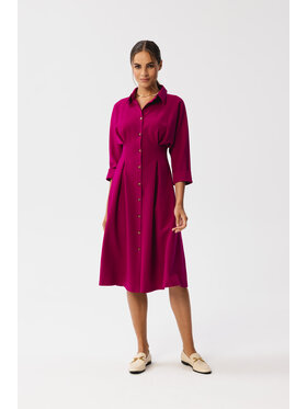Stylove Stylove Sukienka koszulowa S351 Fioletowy Modern Fit