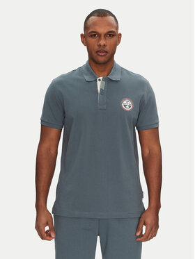 Napapijri Napapijri Tricou polo E-Clanis NP0A4ID3G1Y1 Albastru Regular Fit