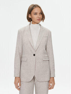 Marella Marella Marynarka Balbo1 2339160136200 Szary Regular Fit