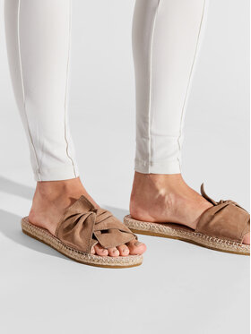 Manebi Espadrile Sandals With Knot W 1.9 JK Smeđa