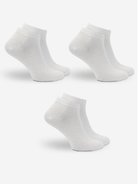 Urban Socks Urban Socks Zestaw 3 par niskich skarpet męskich Zestaw 3 Par Niskich Skarpet Męskich Białych Urban Socks No Logo 41-46 Biały