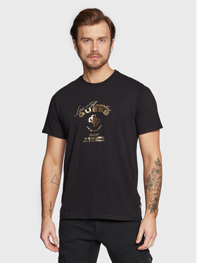 Guess Guess Tricou M3RI69 KBDK0 Negru Slim Fit