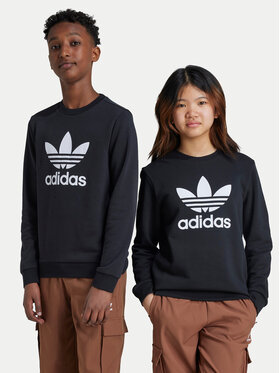 adidas adidas Світшот Trefoil IY7435 Чорний Regular Fit