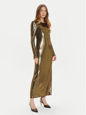 TWINSET TWINSET Коктейльна сукня 242TT2360 Золотий Slim Fit