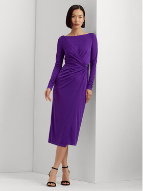 Lauren Ralph Lauren Lauren Ralph Lauren Koktejlové šaty 253919794002 Fialová Regular Fit