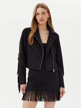 Noisy May Noisy May Geacă din imitație de piele Abby 27033110 Negru Regular Fit