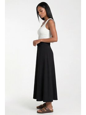 FIGL FIGL Maxi sukňa M1318 Čierna A-Line Fit